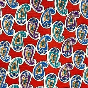 Vintage Chaps by Ralph Lauren Printed Paisley Silk Tie